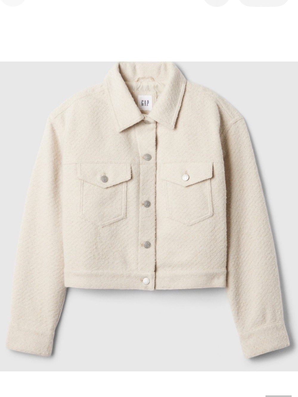 NWT Gap Recycled Relaxed Cropped Icon Jacket Women’s Coat